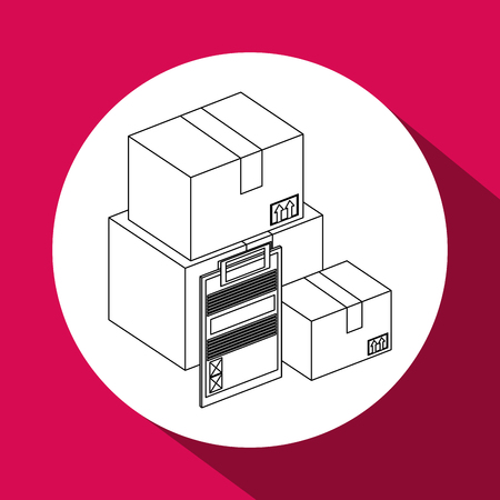 Delivery concept with icon design, vector illustration 10 eps graphic.のイラスト素材