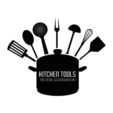kitchen tools concept with icon design, vector illustration 10 eps graphic.のイラスト素材