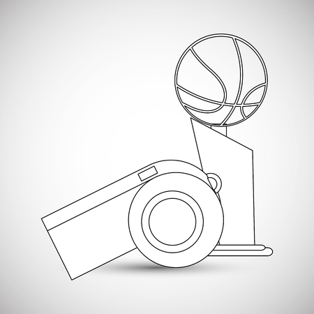 basketball concept with icon design, vector illustration 10 eps graphic.のイラスト素材
