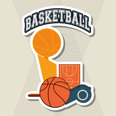 basketball concept with icon design, vector illustration 10 eps graphic.のイラスト素材