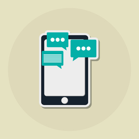 SMS concept with icon design, vector illustration 10 eps graphic.のイラスト素材