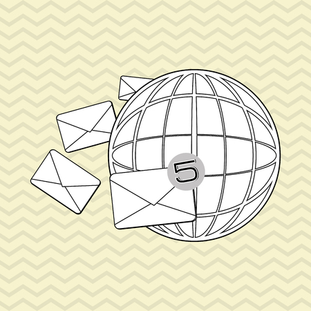 SMS concept with icon design, vector illustration 10 eps graphic.のイラスト素材