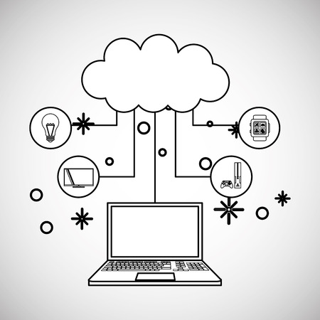 Technology concept with icon design, vector illustration 10 eps graphic.のイラスト素材