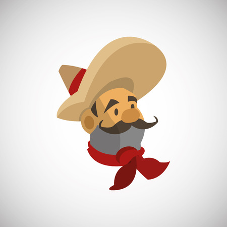 mexican concept with icon design, vector illustration 10 eps graphic.のイラスト素材