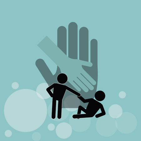 help concept with support icon design, vector illustration 10 eps graphic.のイラスト素材