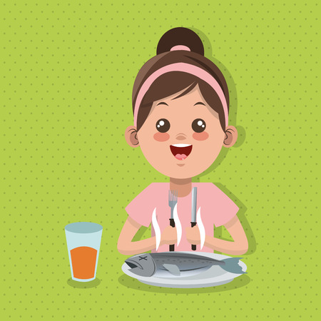 kids menu concept with icon design, vector illustration 10 eps graphic.のイラスト素材
