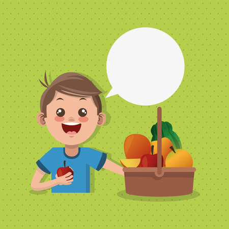 kids menu concept with icon design, vector illustration 10 eps graphic.のイラスト素材