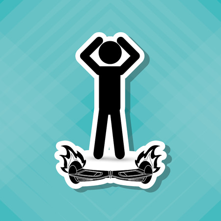 Segway concept with icon design, vector illustration 10 eps graphic.のイラスト素材