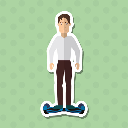 Segway concept with icon design, vector illustration 10 eps graphic.のイラスト素材