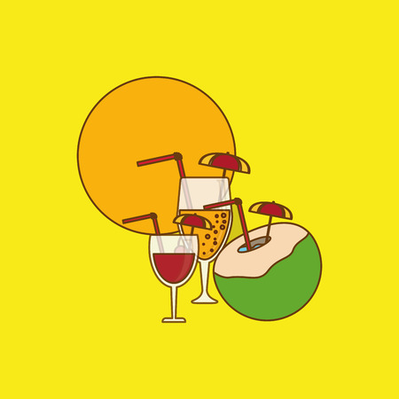 vacations concept with icon design, vector illustration 10 eps graphic.のイラスト素材