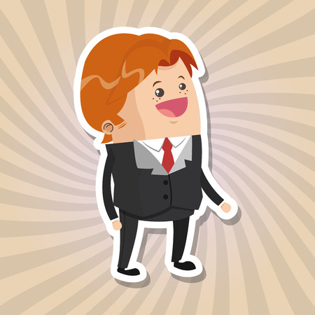 businessman concept with icon design, vector illustration 10 eps graphic.のイラスト素材