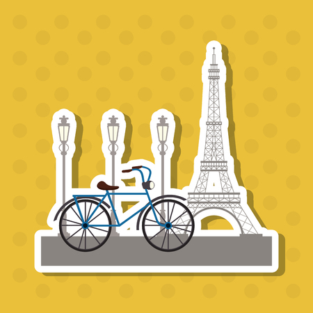 France concept with icon design, vector illustration 10 eps graphic.のイラスト素材