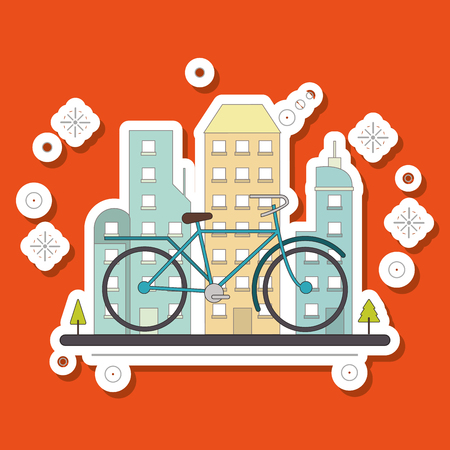 Bike concept with icon design, vector illustration 10 eps graphic.のイラスト素材