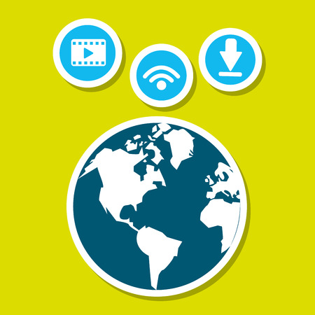 Social media concept with icon design, vector illustration 10 eps graphic.のイラスト素材