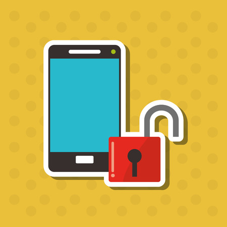 Security system concept with icon design, vector illustration 10 eps graphic.のイラスト素材