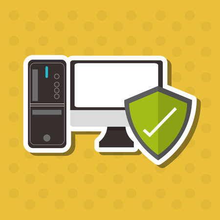 Security system concept with icon design, vector illustration 10 eps graphic.のイラスト素材