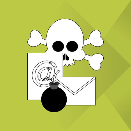 Security system concept with icon design, vector illustration 10 eps graphic.のイラスト素材