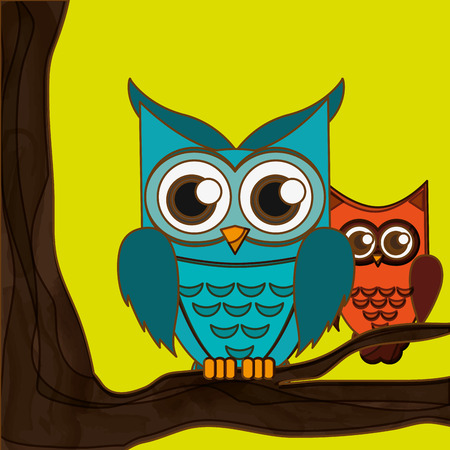 Owl concept with icon design, vector illustration 10 eps graphic.のイラスト素材