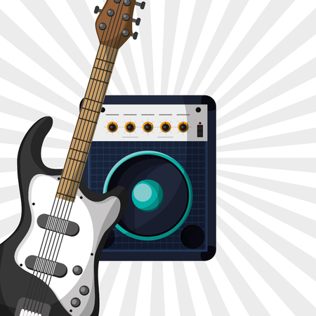 music concept with icon design, vector illustration 10 eps graphic.のイラスト素材