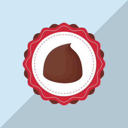 Chocolate concept with icon design, vector illustration 10 eps graphic.のイラスト素材