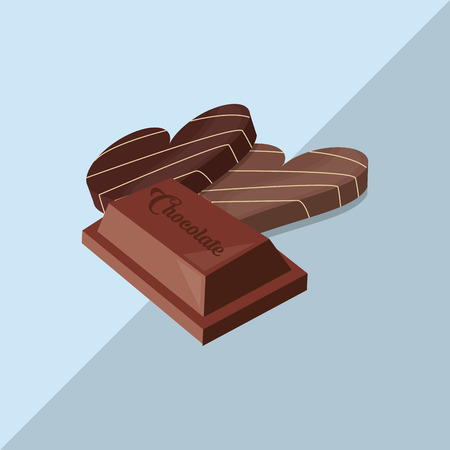 Chocolate concept with icon design, vector illustration 10 eps graphic.のイラスト素材