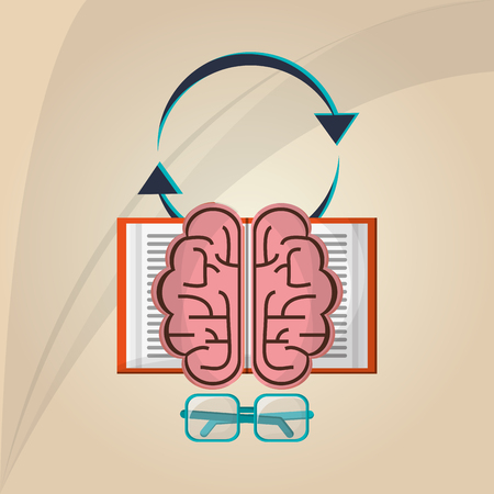 Brain concept with icon design, vector illustration 10 eps graphic.のイラスト素材