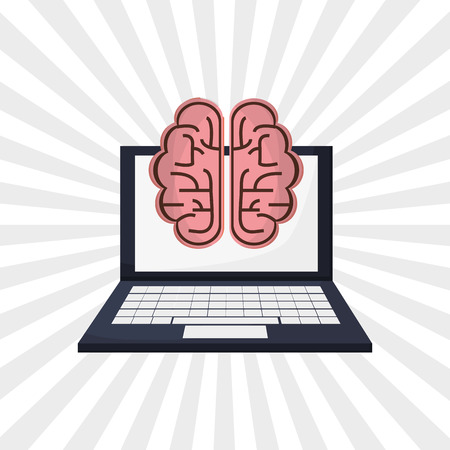 Brain concept with icon design, vector illustration 10 eps graphic.のイラスト素材