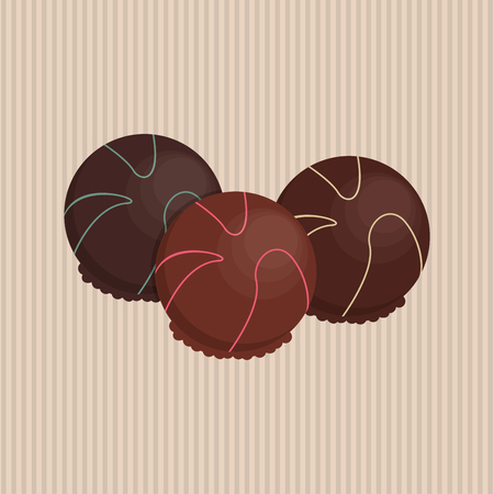 Chocolate concept with icon design, vector illustration 10 eps graphic.のイラスト素材