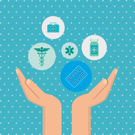 medical concept with icon design, vector illustration 10 eps graphic.のイラスト素材