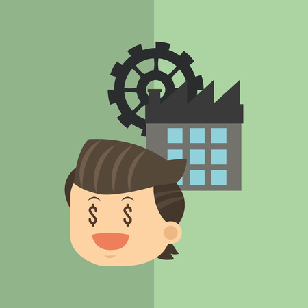Businesspeople concept with icon design, vector illustration 10 eps graphic.のイラスト素材