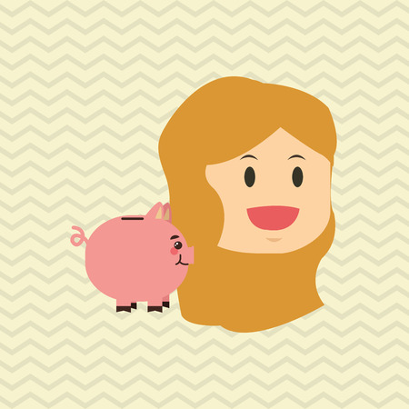 Businesspeople concept with icon design, vector illustration 10 eps graphic.のイラスト素材