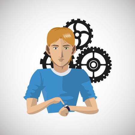 Social media concept with icon design, vector illustration 10 eps graphic.のイラスト素材