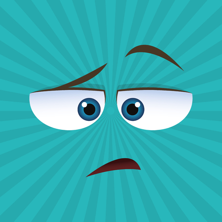 cartoon face concept with icon design, vector illustration 10 eps graphic.のイラスト素材