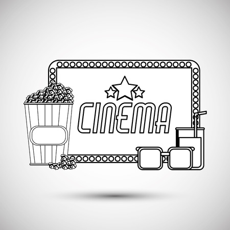 cinema concept with icon design, vector illustration 10 eps graphic.のイラスト素材