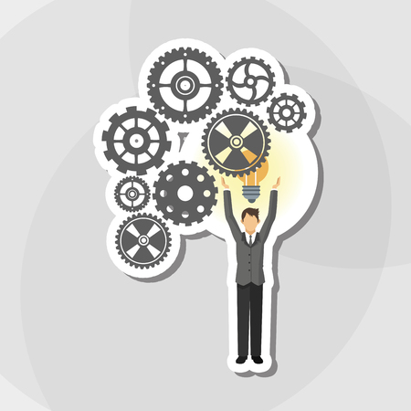 Businesspeople concept with icon design, vector illustration 10 eps graphic.のイラスト素材