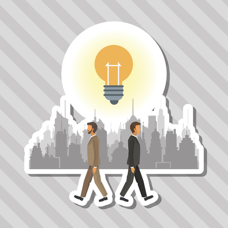 Businesspeople concept with icon design, vector illustration 10 eps graphic.のイラスト素材