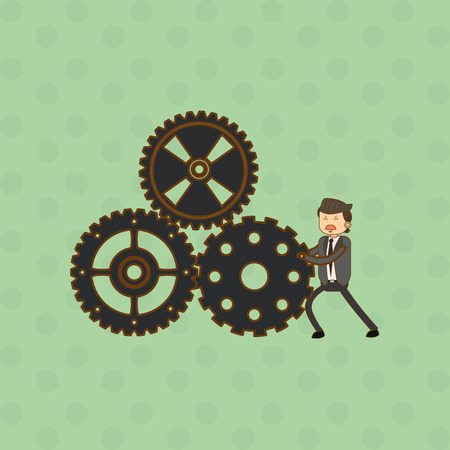 Businesspeople concept with icon design, vector illustration 10 eps graphic.のイラスト素材