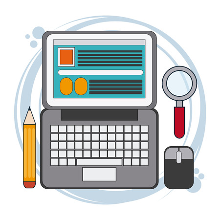 Digital Marketing concept with icon designのイラスト素材