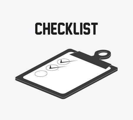 Checklist concept with icon design, vector illustration 10 eps graphic.のイラスト素材