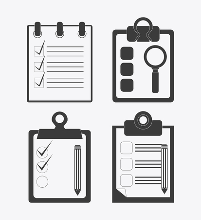 Checklist concept with icon design, vector illustration 10 eps graphic.のイラスト素材