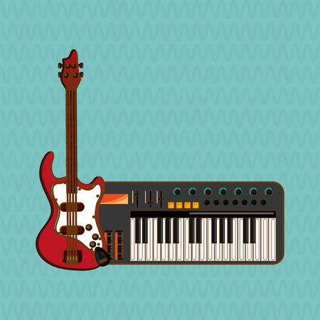 music concept with icon design, vector illustration 10 eps graphic.のイラスト素材