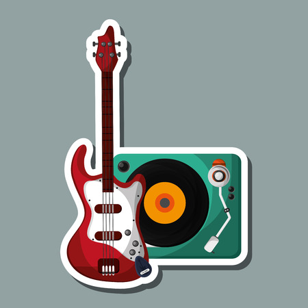 music concept with icon design, vector illustration 10 eps graphic.のイラスト素材
