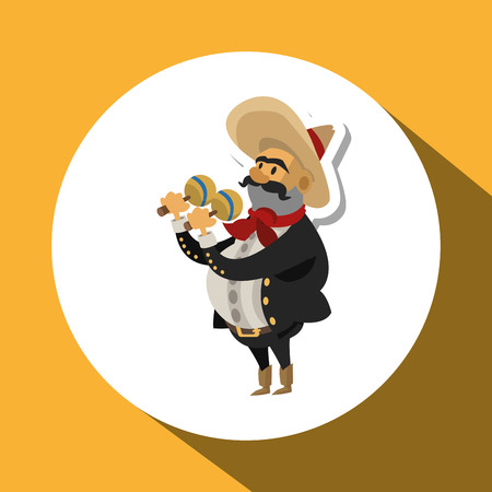 mexican concept with icon design, vector illustration 10 eps graphic.のイラスト素材