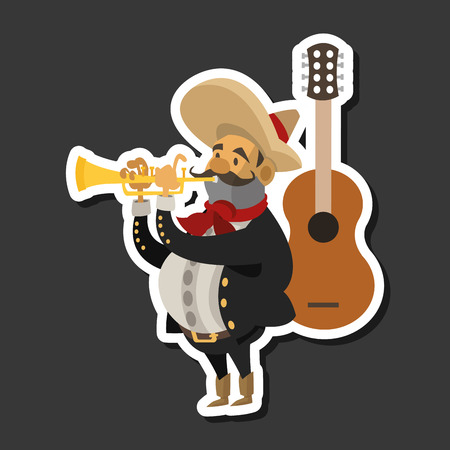 mexican concept with icon design, vector illustration 10 eps graphic.のイラスト素材