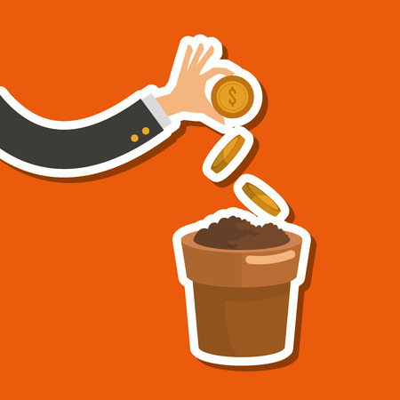 business growth, concept with icon design, vector illustration 10 eps graphic.のイラスト素材