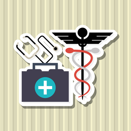 medical care concept with icon design, vector illustration 10 eps graphic.のイラスト素材