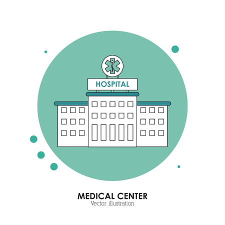 Medical center concept with icon design, vector illustration 10 eps graphic.のイラスト素材