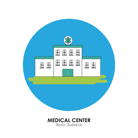 Medical center concept with icon design, vector illustration 10 eps graphic.のイラスト素材