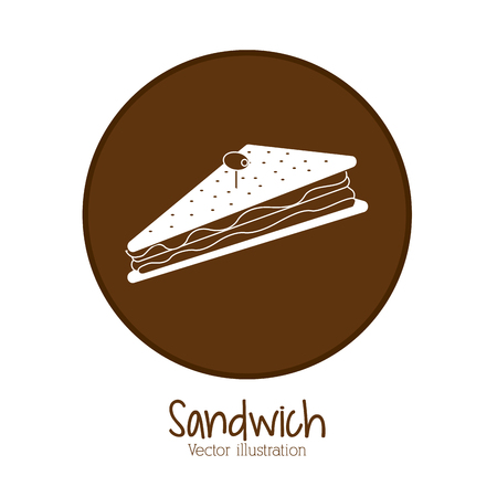 Sandwich concept with icon design, vector illustration 10 eps graphic.のイラスト素材
