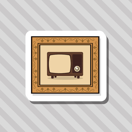 Retro concept with icon design, vector illustration 10 eps graphic.のイラスト素材
